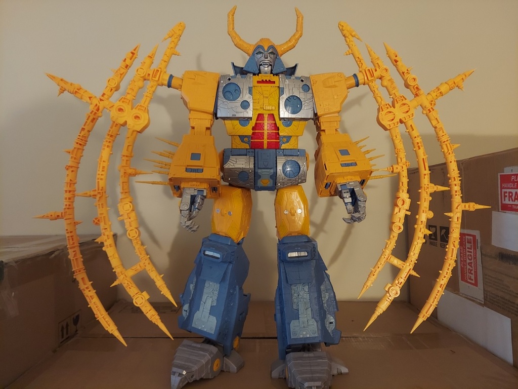 TRANSFORMERS HASLAB UNICRON SEPARATE WING RINGS IN ROBOT MODE