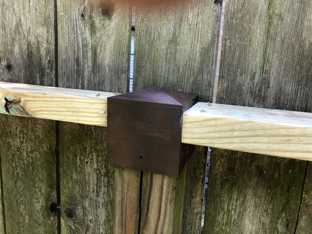 Customizable Fence Post Cap