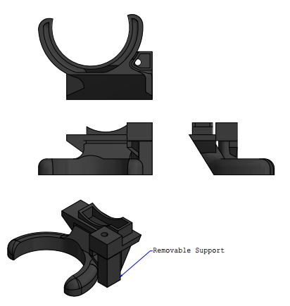 JGAurora A5 PLA Hotend Cooler Version 1 & 2