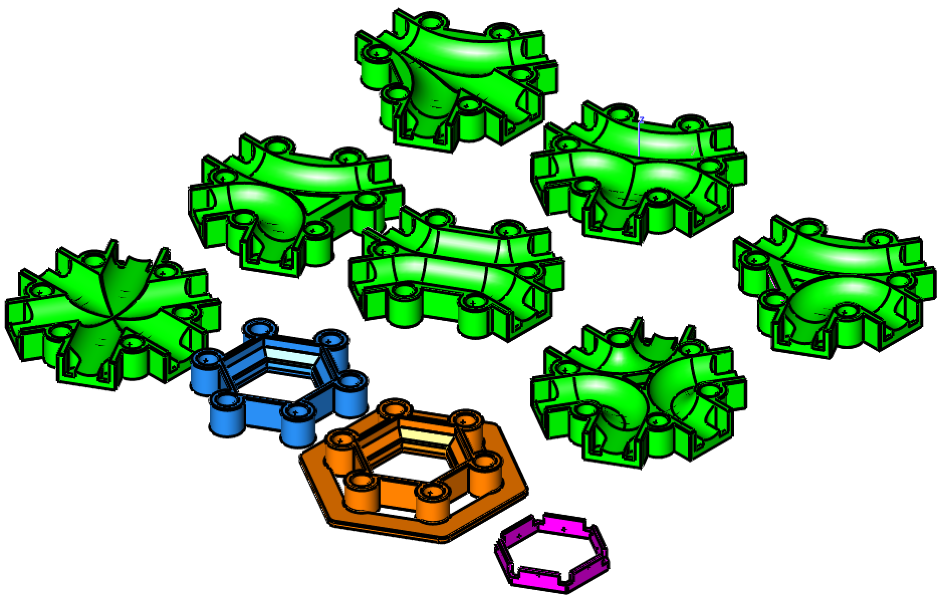 Marble Run Track Extension Parts - Compatible to Gravitrax (R)