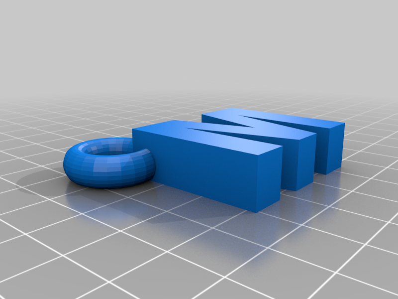 "M" Keychain