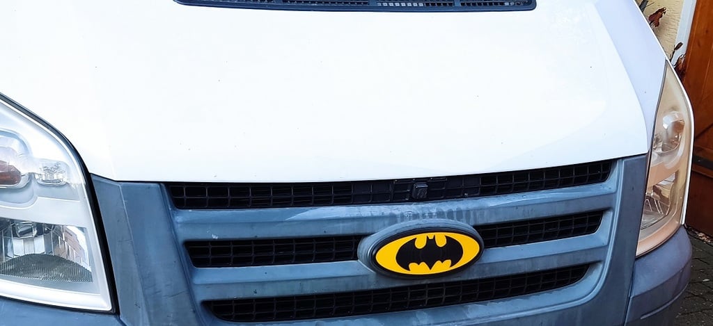 Ford Transit Batman Emblem Badge zweifarbig