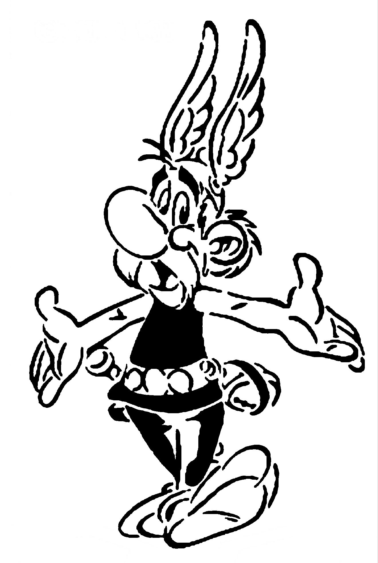 Asterix stencil