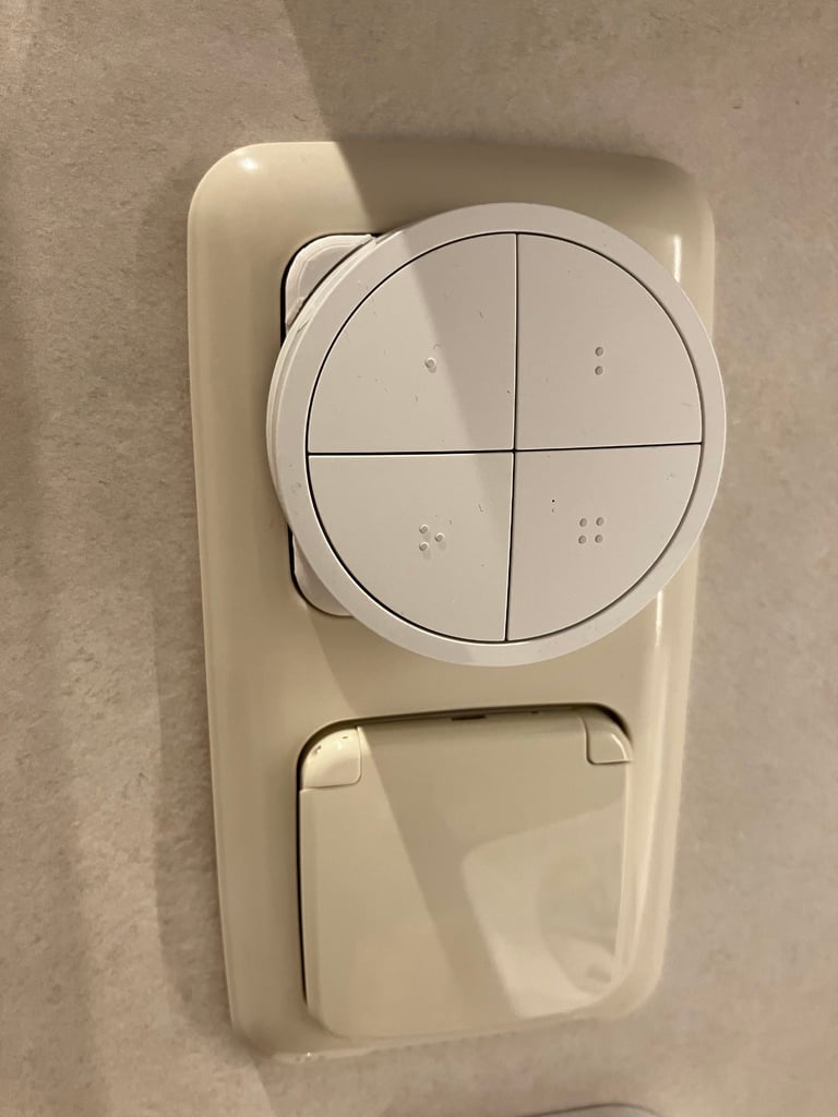 Hue Tap Dial base plate for Busch Jäger light switch