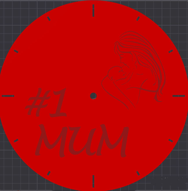 #1 Mum clock for Mothers Day