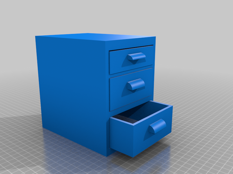Miniature Cabinet with drawers! Great for computer desks, Legos, screws, and more! 