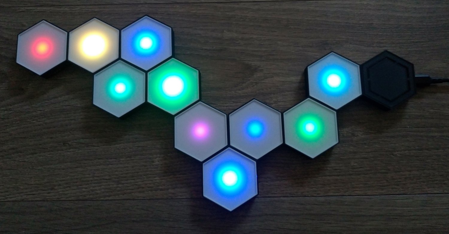 flexible magnetic hexagon light