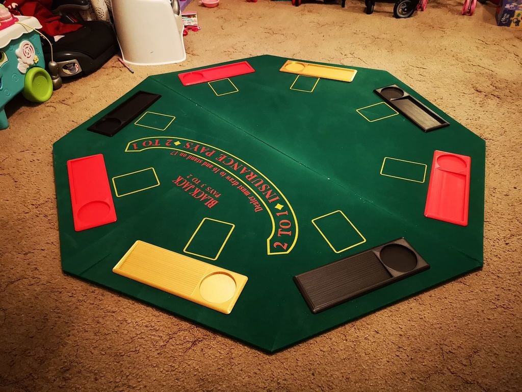 Poker Table Tray - With cup holder