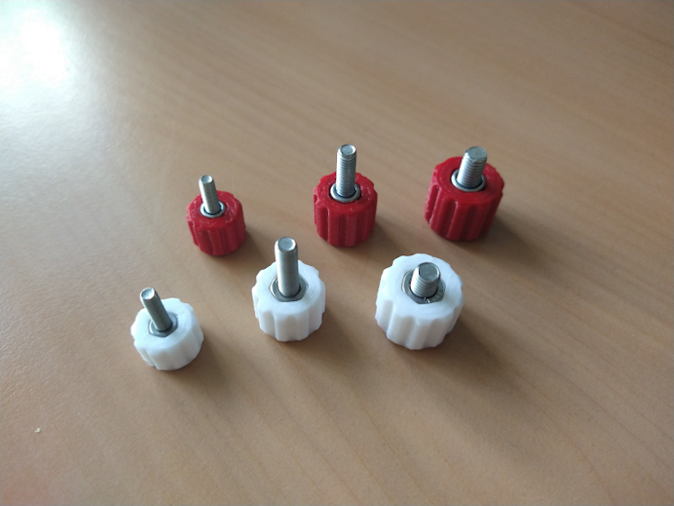 Knob for socket cap-head screws in M3, M4 and M5