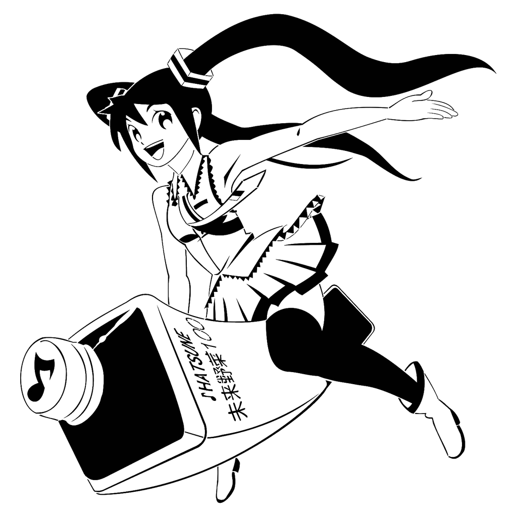 Hatsune Miku stencil 3