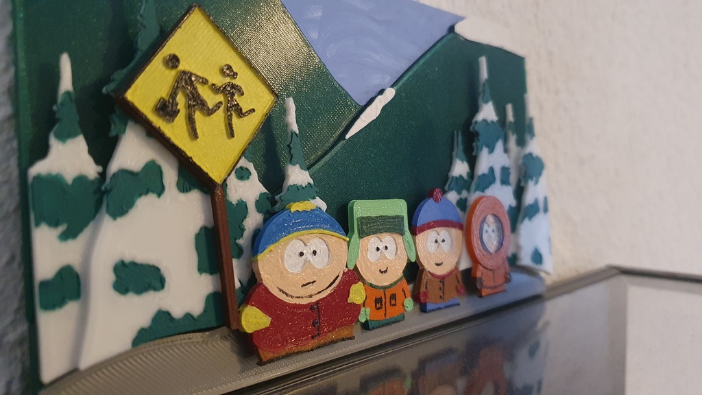 South Park 3D Frame (Cartman, Kyle, Stan and Kenny)