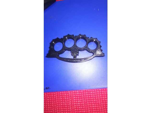 Punisher Knuckle Duster Ring Schlagring By Cwiesmann Thingiverse 5106