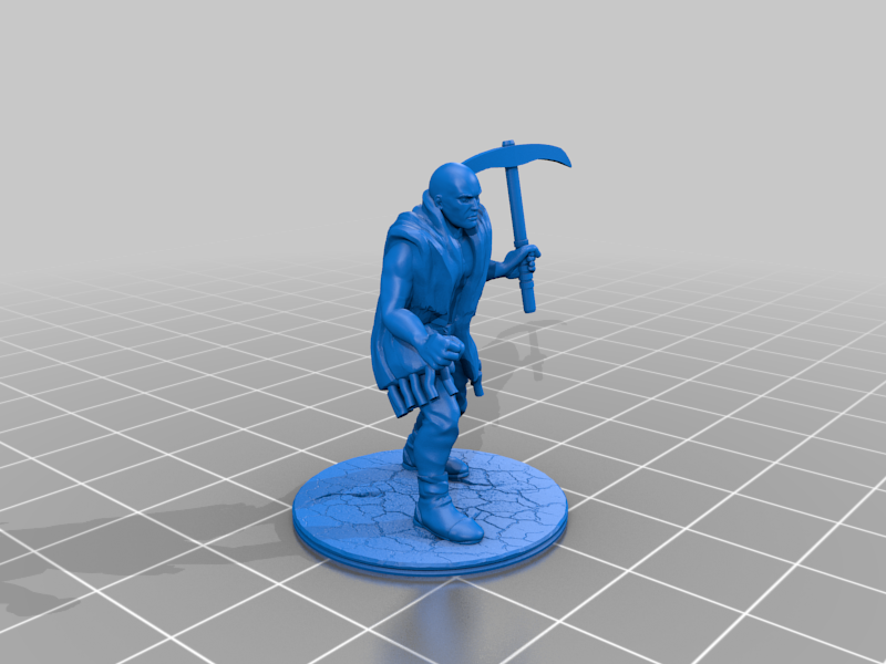 Bandit with Pickax for Table Top RPG D&D