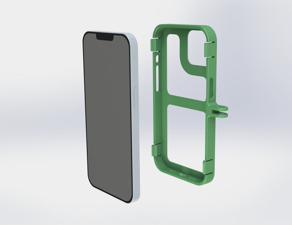 Iphone 13 Univerisal Camera Case/Support (snap action)