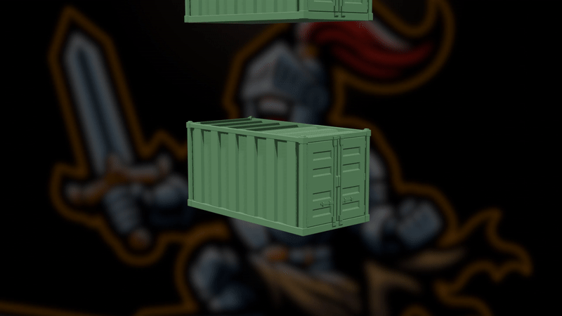 Miniatura 3 do modelo 3D Stackable Shipping Container for Wargaming