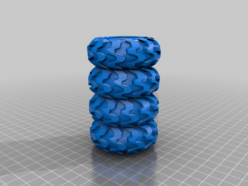 Monster truck tire stack pen holder