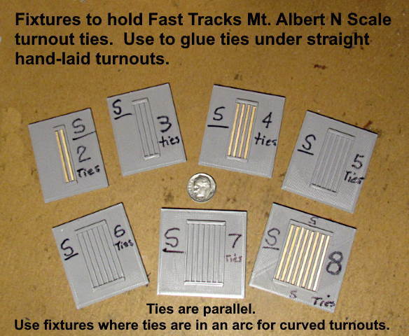 N Scale Tie Gluing Fixture for Straight Turnouts.....