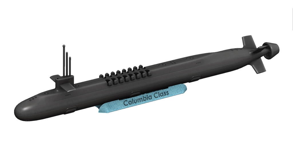 Columbia Class Nuclear Submarine