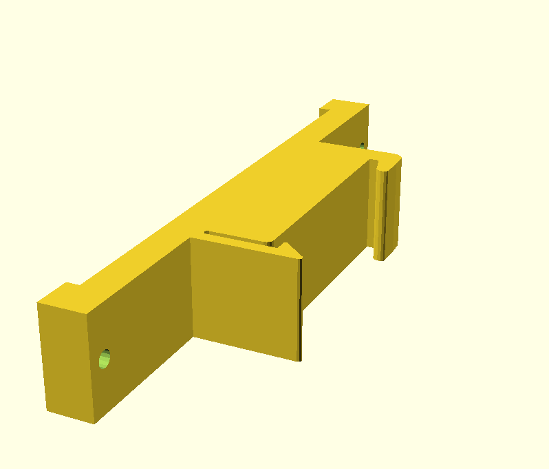 PCB DIN rail mounting clip (low profile)