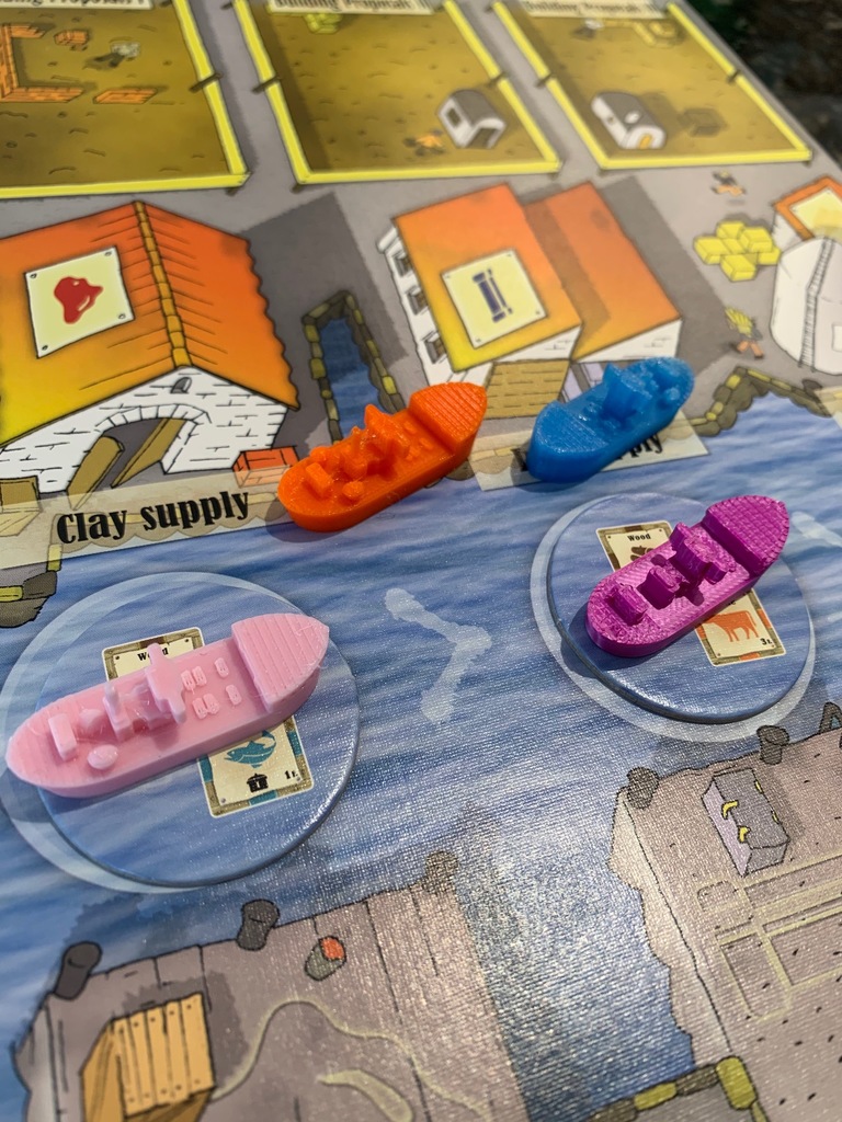 Le Havre ship and player token