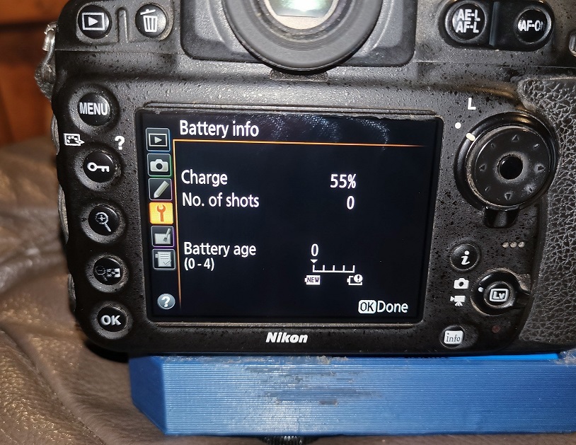 DSLR Battery Grip 2x 18650 - Nikon D810 / D800 