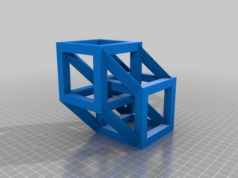 Hypercube Models (cube inside cube is created is remix)
