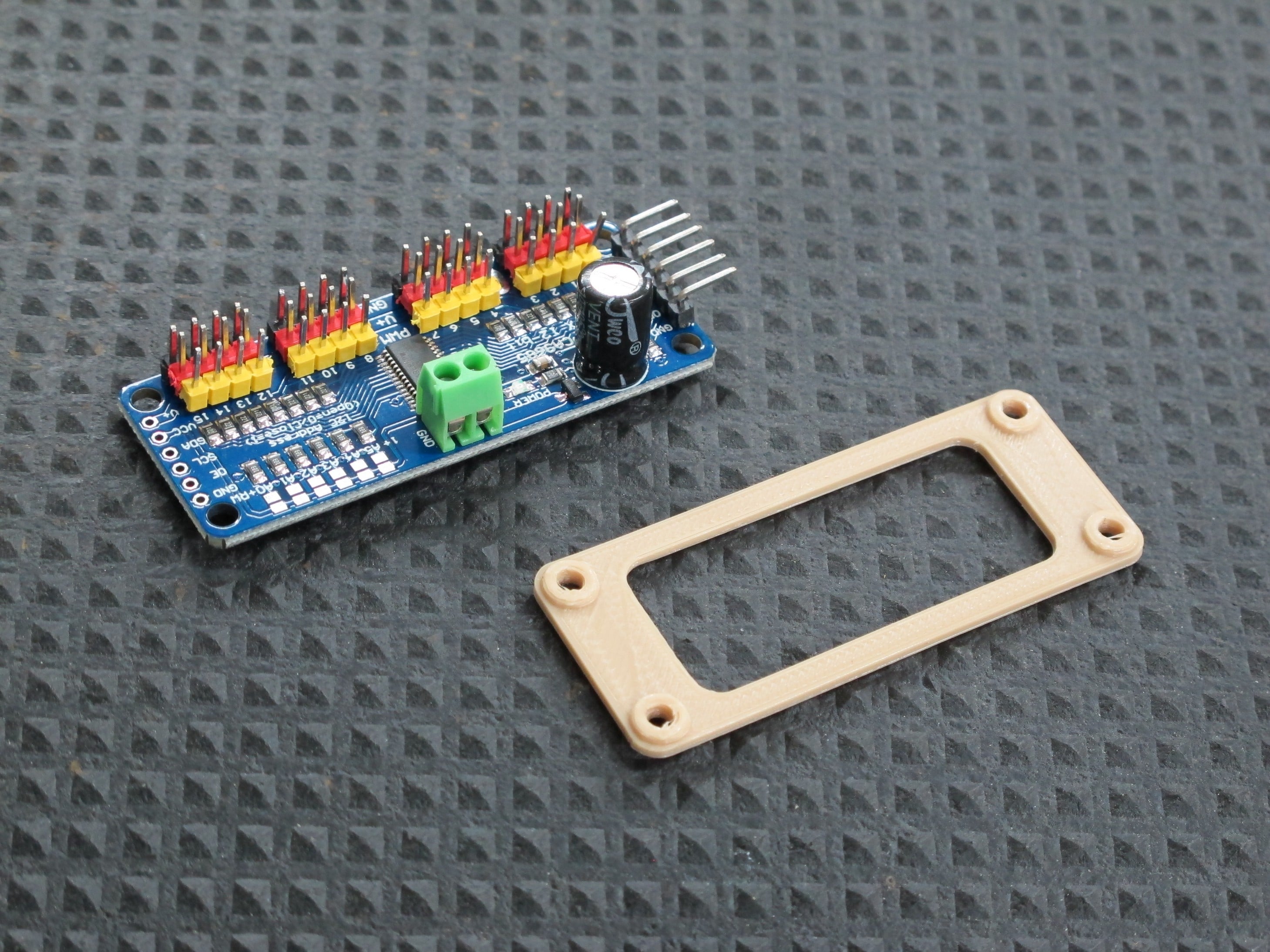 PCA9685 PWM Servo Shield Motor Driver - Mounting Base