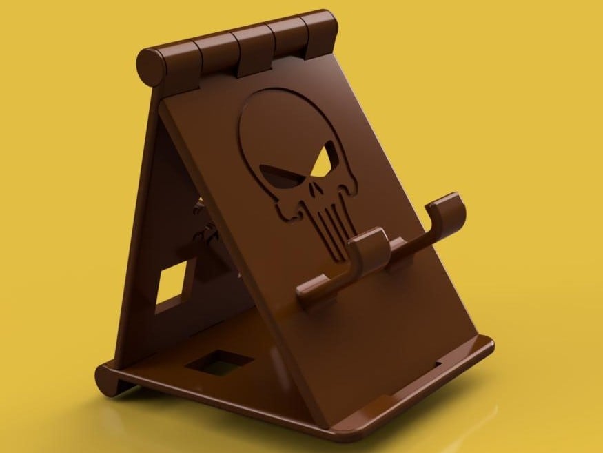 Foldable Punisher Phone Stand