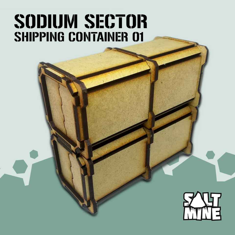 Sodium Sector - Shipping Container (3mm - mdf - lasercut)