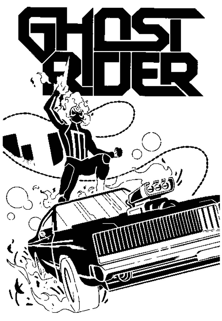 Ghost Rider stencil 2