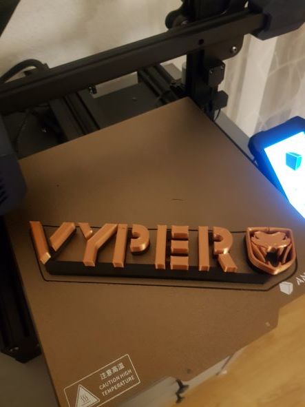Anycubic VYPER Lettering 3D +Logo 