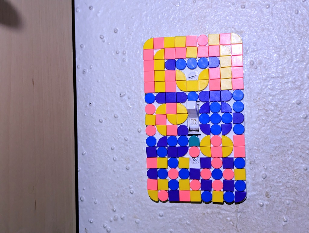 Lego Compatible Light Switch Cover