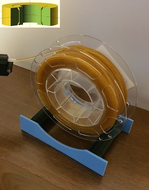 Spool Cradle with 3D printed bearing