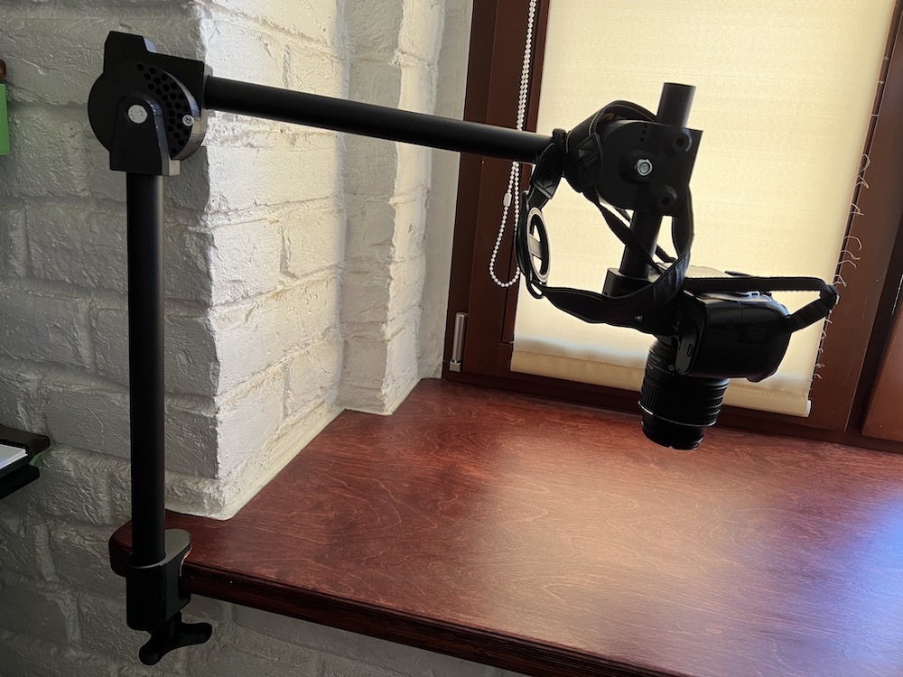 Camera and Desk Holders for DIY Camera Desk Stand