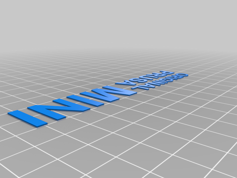 Prusa Mini Letter Inserts