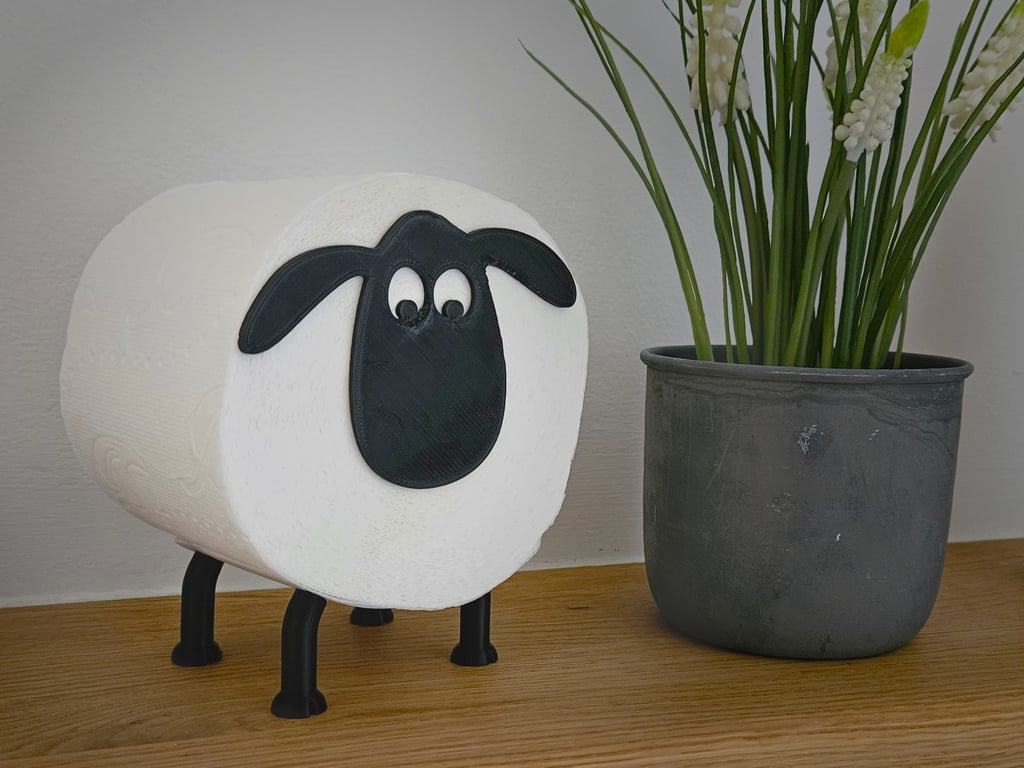 Shaun the Sheep Toilet Paper Roll Holder (Easy to Print)