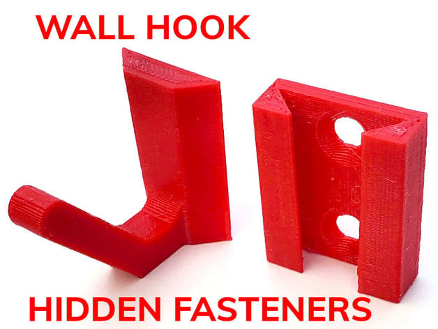 Wall Hook Hidden Fasteners