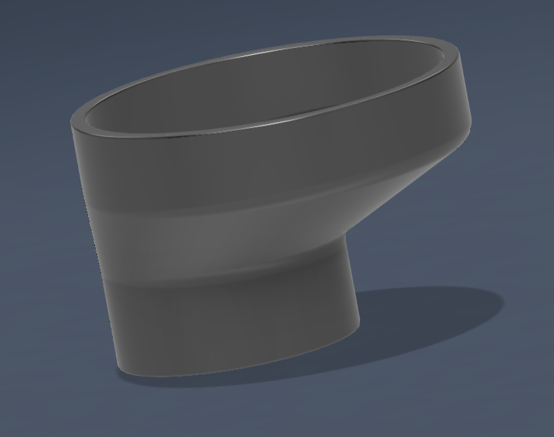 funnel 3.05"  x 1.9 " offset