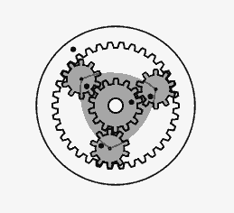 Self centring planetary gearbox