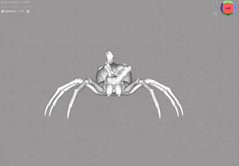 Miniatura 6 do modelo 3D Wolf Spider Mini