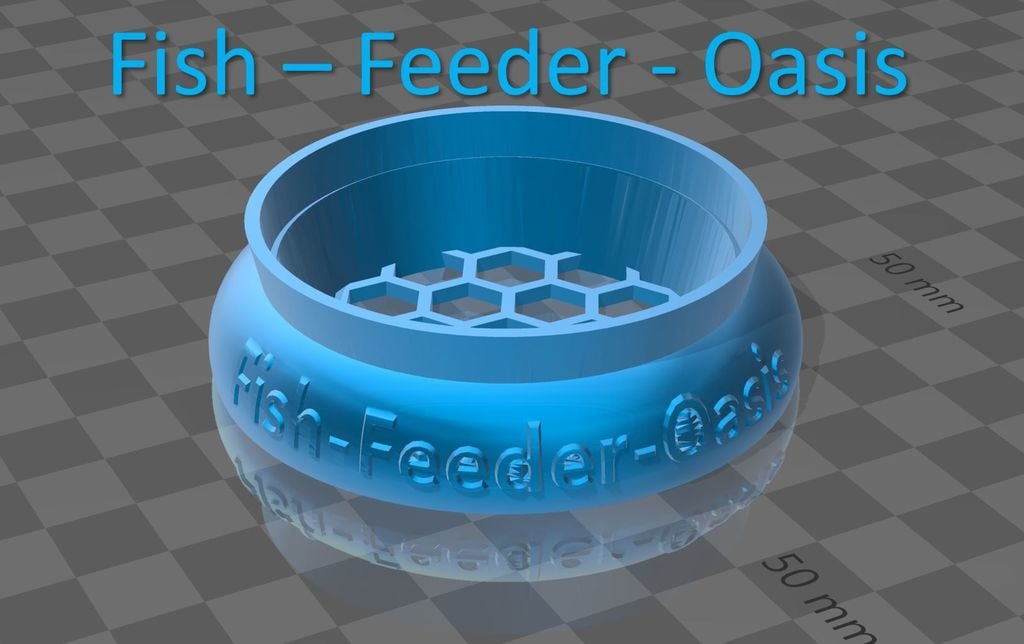 Fish Feeder Oasis - Keeps Food in One Place