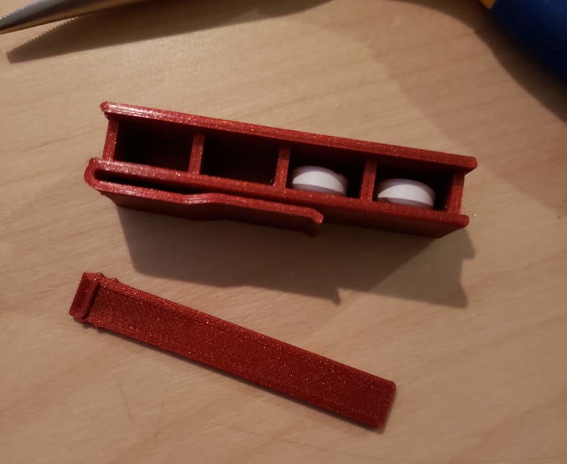 Shirt pocket pillbox