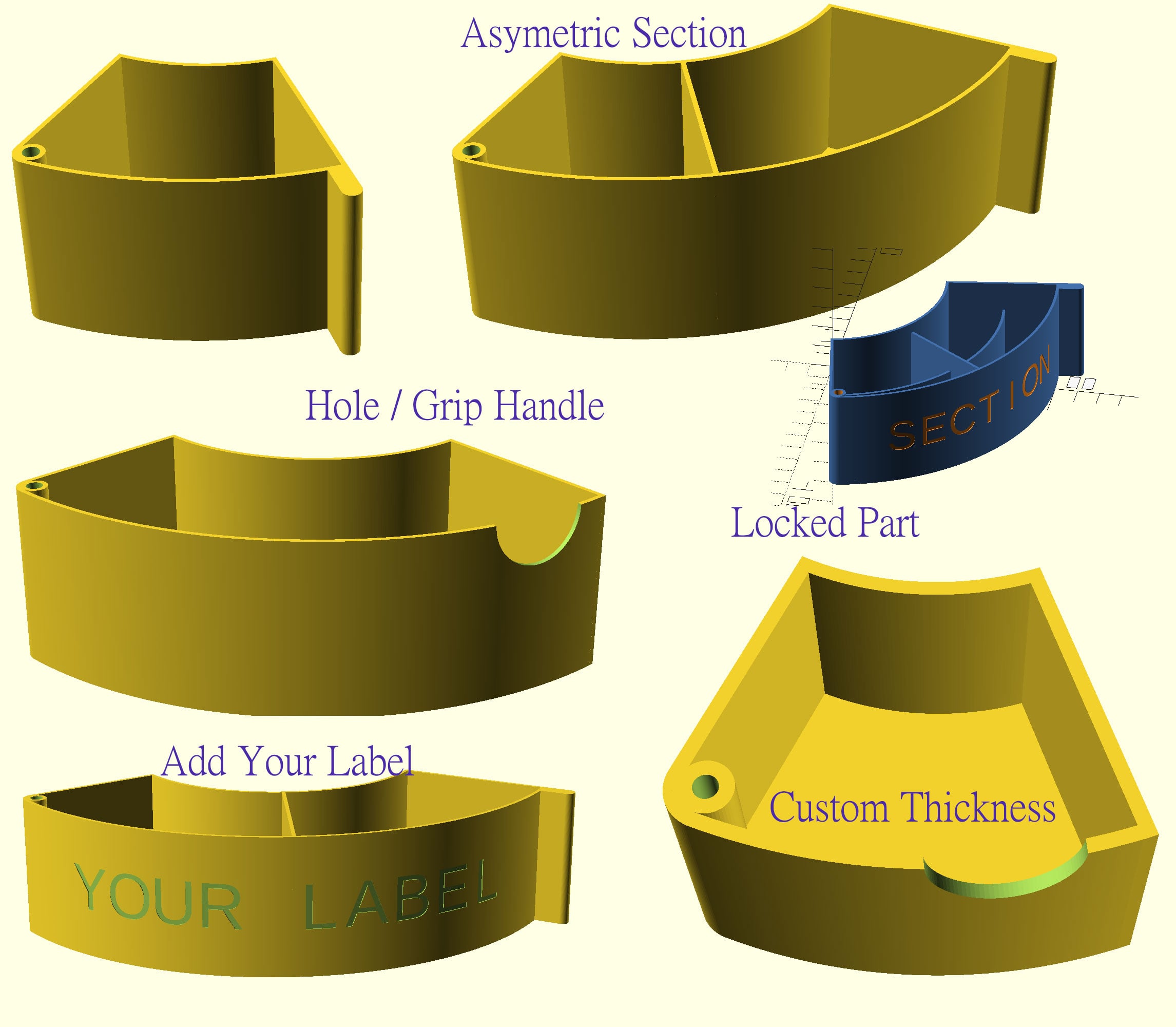 Customizable Spool drawer - storage box