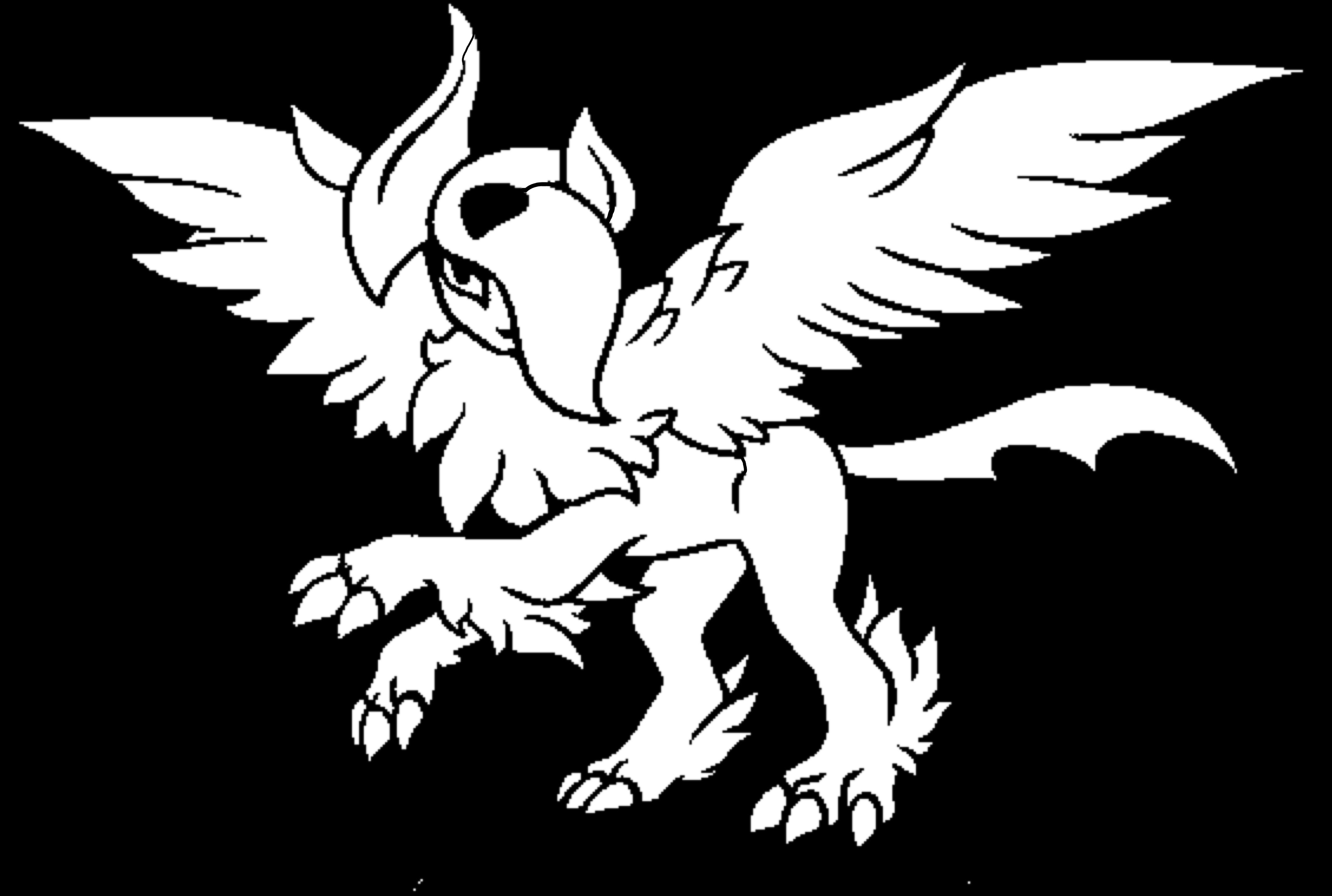 Mega Absol stencil