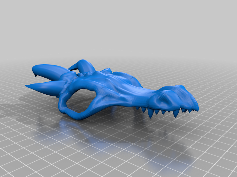 Dragon Skull Hair Pin With Teeth