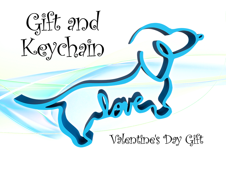Dog with Love 3D model