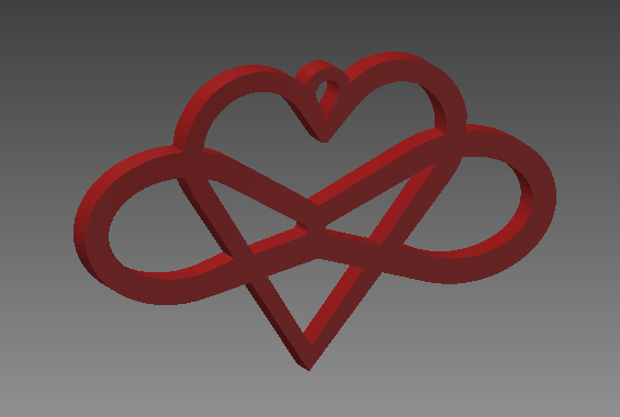 Infinity Heart Charm
