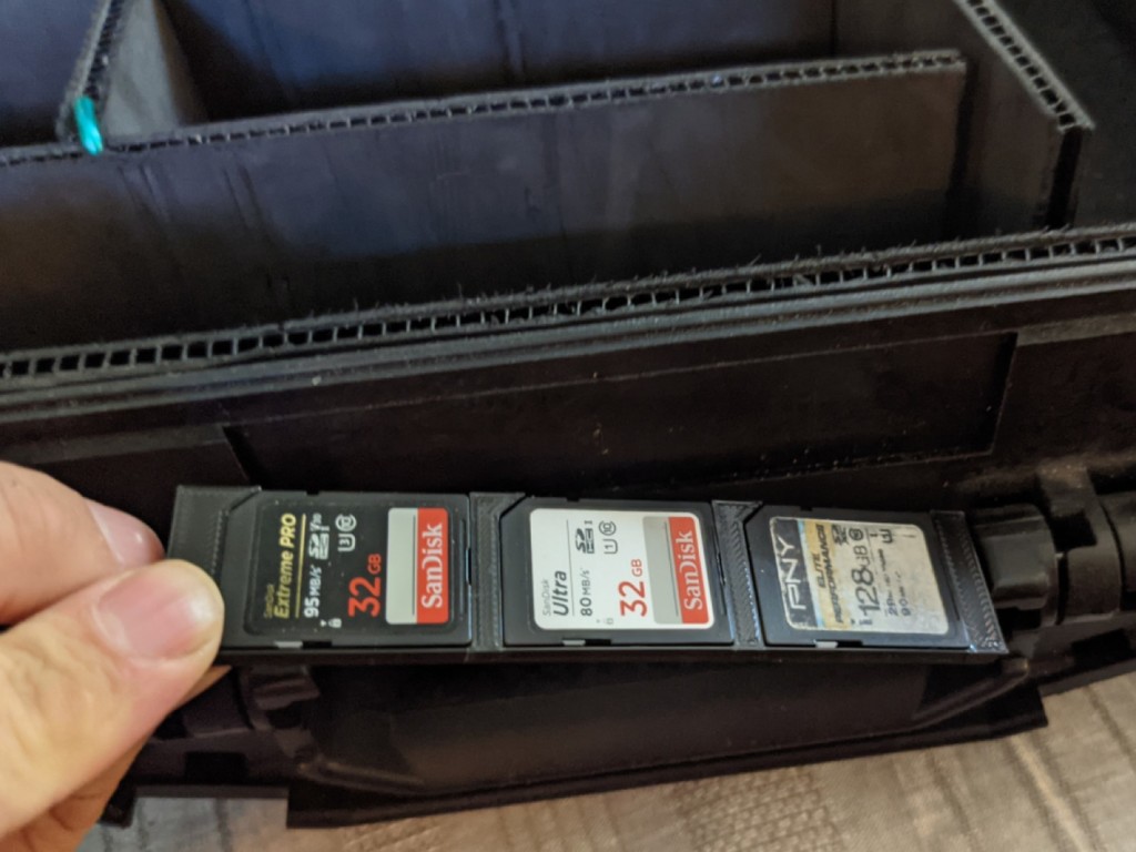 Pelican Case Name Plate SD card holder