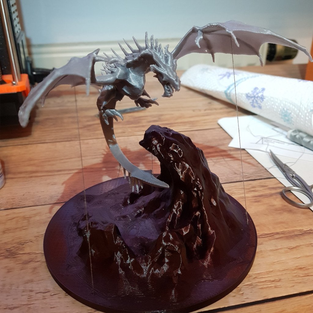 FDM friendly Impossible Dragon (easier printing)