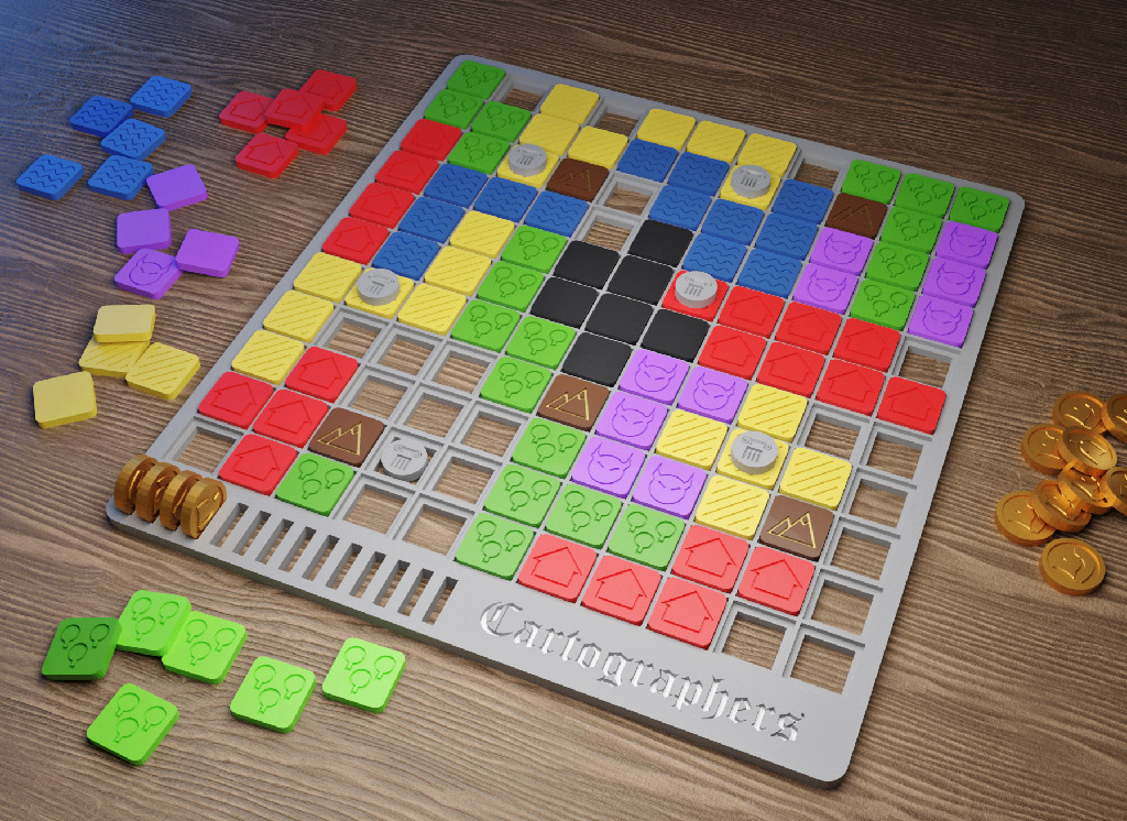 Simple 3D Cartographers: A Roll Player Tale